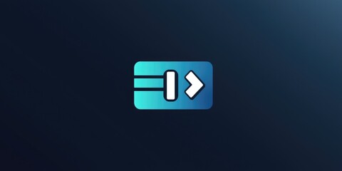 A modern and minimalist import icon with clean lines and a professional design.