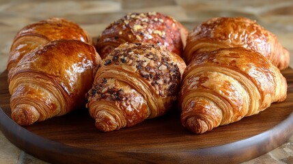 Fototapeta premium Bakery, Butter, croissant set