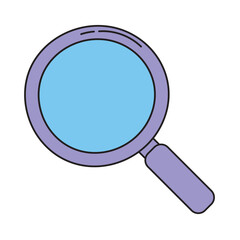 magnifying glass education doodle