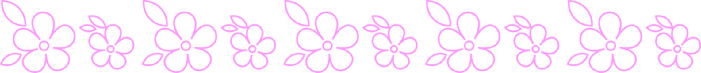 Border Pink Flower