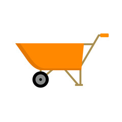 Wheelbarrow Vector Icon