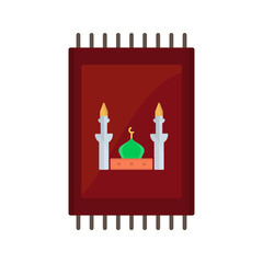 Prayer Rug Vector Icon