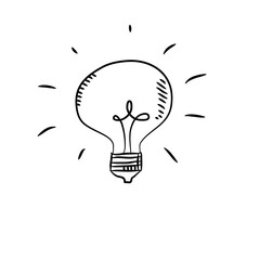 Idea concept with lamp bulbs