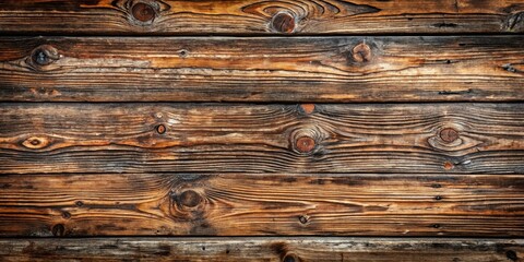 Naklejka premium A weathered wood panel with natural variations in color and texture, showcasing the beauty of time and elements.