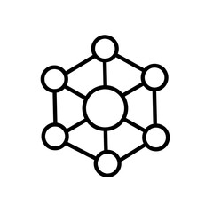 modern molecule icon