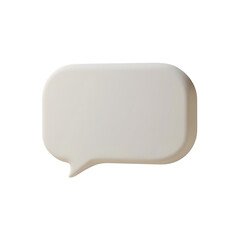 Minimalist Speech Bubble Icon with Soft Edges on a Dark Background