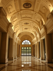 Fototapeta premium Sophisticated Stakeholders' Hall: Elite Venue for Influential Gatherings