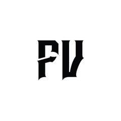 FV monogram logo design letter text name symbol monochrome logotype alphabet character simple logo