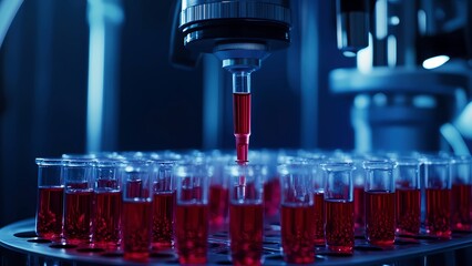Intelligent blood medical testing system