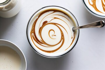 Milk Splash Swirl in Creamy Texture