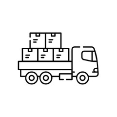 Truck icon symbol vector illustration
