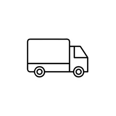 Fototapeta premium Truck icon symbol vector illustration 
