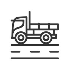 Obraz premium Truck icon symbol vector illustration 