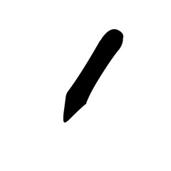 fountain pen silhouette icon