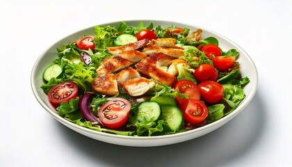 vegetable salad with chicken