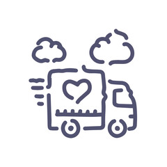 Truck icon symbol vector illustration
