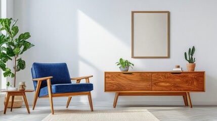 Mid-Century Modern Living Room Interior Design