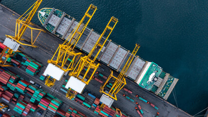 Container cargo ship global business logistic import export transportation, Container cargo ship...