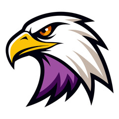 Eagle head vector art illustration