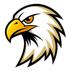 Eagle head vector art illustration