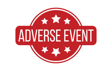 ADVERSE EVENT Rubber Stamp Seal Vector illustration isolated on white background