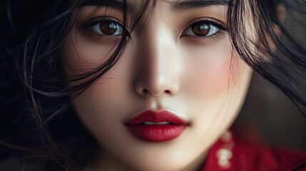 Fototapeta premium beautiful asian girl.generative ai