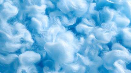 Obraz premium Blue Abstract Background with White Fluffy Texture