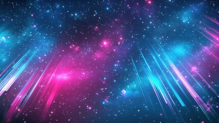 Obraz premium Cosmic Glow: A Stellar Abstract