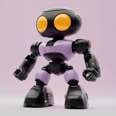 robot whole body, simple, simple modeling, hard edge modeling, simple style, OC rendering