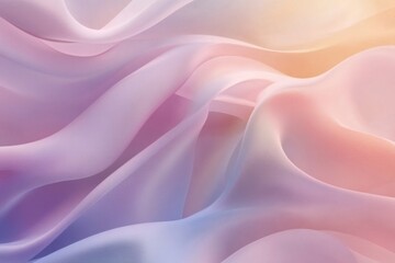 Obraz premium Abstract Pastel Fabric Draped in Soft Waves