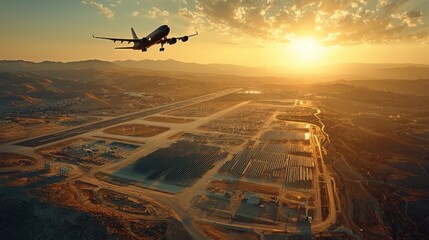 Harnessing renewable energy exploring the expansive field of wind turbines and solar panels in open spaces