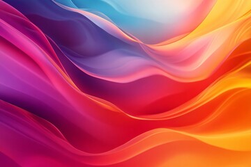 Obraz premium Abstract Swirling Gradient of Red, Orange, and Blue Hues