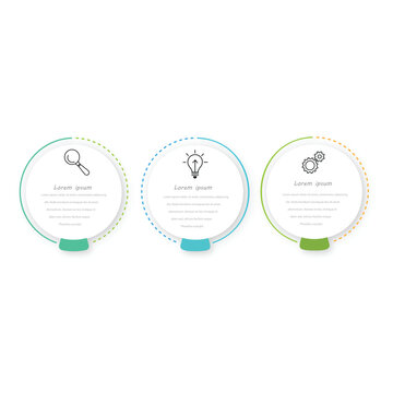 Circular business model of career promotion infographic diagram template. Success tips