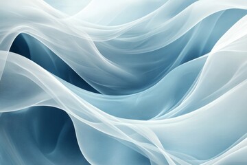 Obraz premium Abstract Blue and White Wavy Pattern