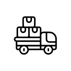 Truck icon symbol vector illustration
