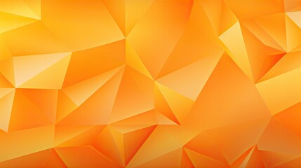 Obraz premium 3D abstract background with yellow triangles on an orange color, vector illustration. Realistic template for presentation design