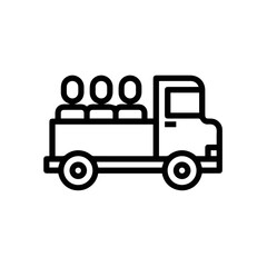 Truck icon symbol vector illustration

