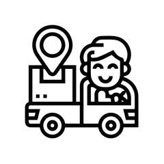 Truck icon symbol vector illustration
