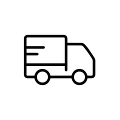 Fototapeta premium Truck icon symbol vector illustration 