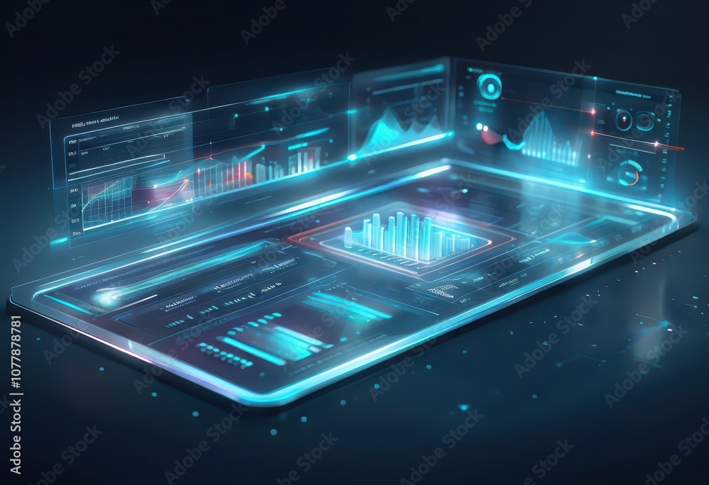 Leinwandbilder Digital documents created using future world technology. automated invoice and receipt management concept.	