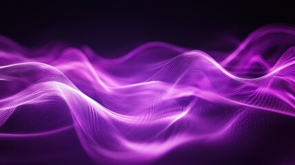 Naklejka premium Abstract Purple Waves
