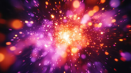 Naklejka premium Colorful fireworks lighting up the night sky