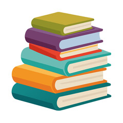 Stack of Book vector art illustration