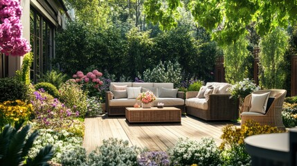 Obraz premium Relaxing Patio Oasis