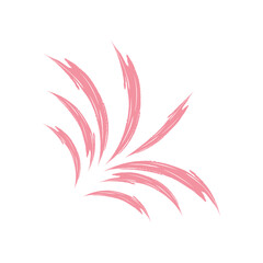 splash geometric shape in brush stroke