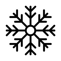Snowflake winter vector icon illustration 