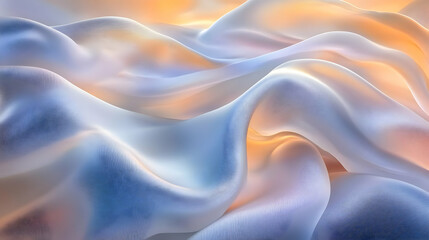 Obraz premium Abstract Background with Wavy Lines and Soft Pastel Colors