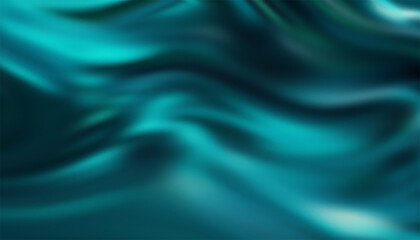 Abstract turquoise fluid shape background flowing in a seamless loop