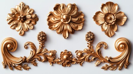 Gold flowers arrangement