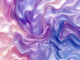 Abstract Swirling Purple, Pink, and Blue Liquid Marble Texture